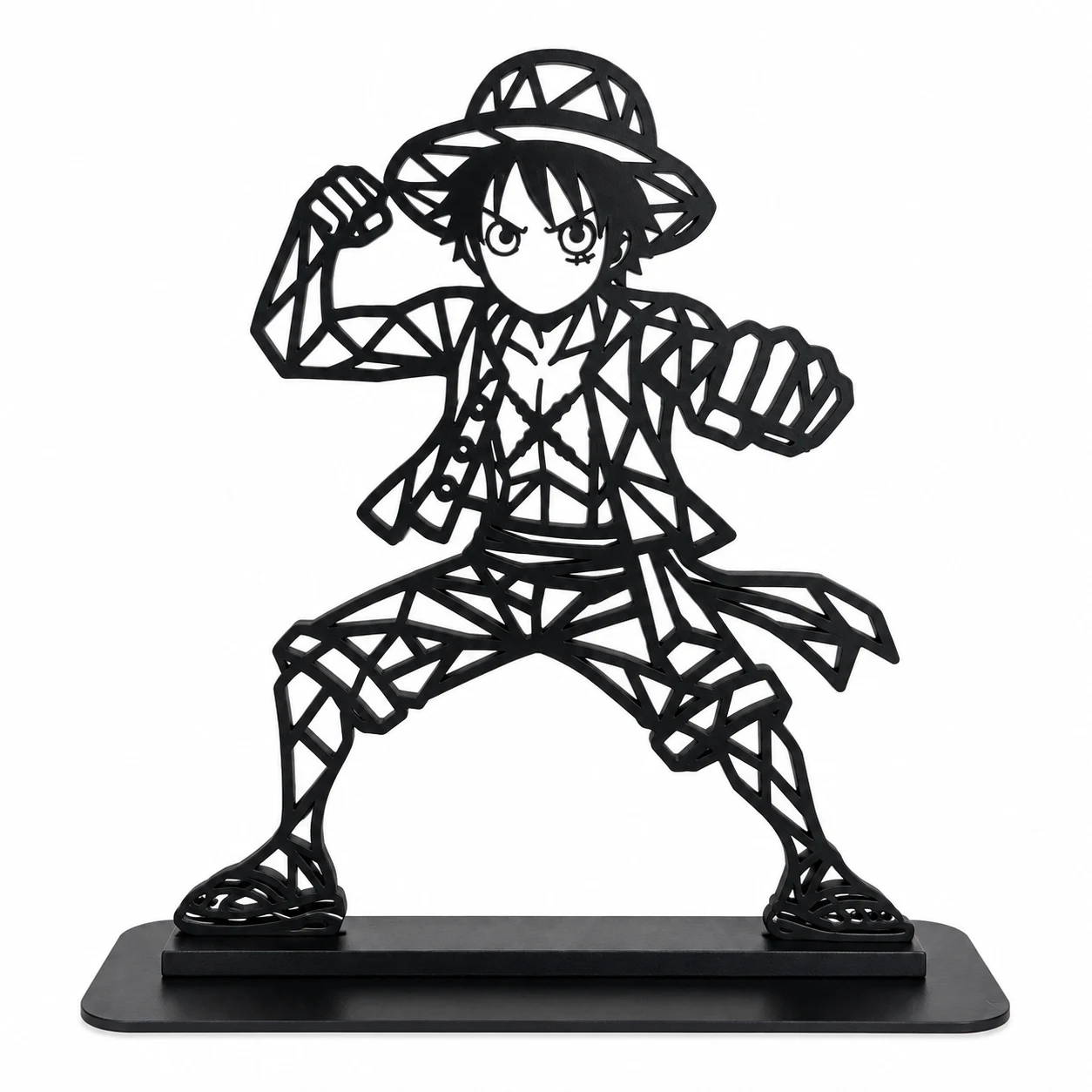 Monkey D. Luffy Wire Art Sculpture – Anime Desk Decor