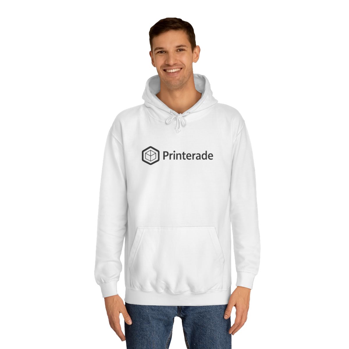 Printerade Hoodie