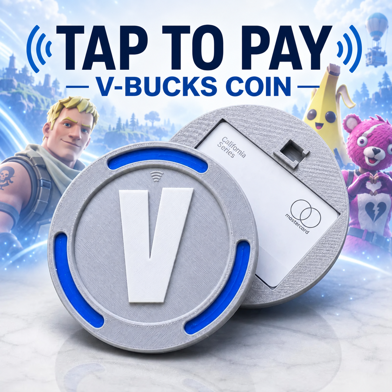 V-Bucks Coin Tap-to-Pay Wallet